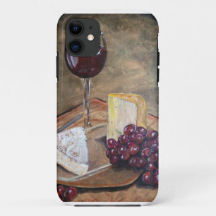 上品なワインおよびチーズ芸術 iPhone 11 ケース