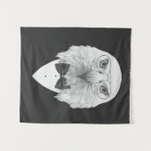 上品なワシのポートレート タペストリー (正面(横))