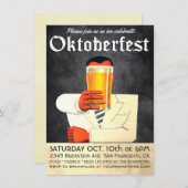 上品なヴィンテージのオクトーバーフェストの招待状 招待状 (正面/裏面)