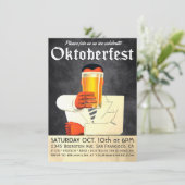 上品なヴィンテージのオクトーバーフェストの招待状 招待状 (スタンド正面)