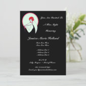 上品なヴィンテージのフラッパーの~の雌鶏夜 招待状 (スタンド正面)