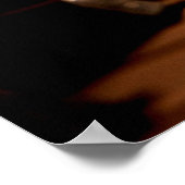 上品なヴィンテージゴールデンピアノ鍵プリントオンキャンバス ポスター (角)