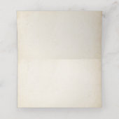 上品なヴィンテージブライダルティーパーティー座席表 プレイスカード (内部開封)