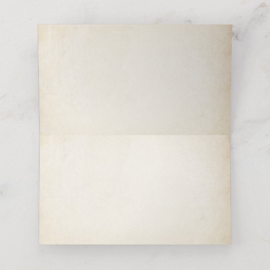 上品なヴィンテージブライダルティーパーティー座席表 プレイスカード (内部開封)