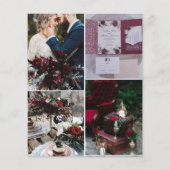 上品なヴィンテージブルゴーニュ結婚のカラーズペーパー (裏面)