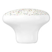 上品なヴィンテージマーブルテラゾパステルデザイン セラミックノブ (側面)