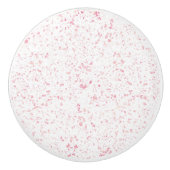 上品なヴィンテージ大理石バラ金ゴールドテラッツォデザイン セラミックノブ (正面)