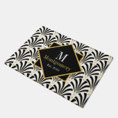 上品なヴィンテージ1920sジャジーパルメトス ドアマット (アングル)