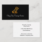上品な上品な犬の訓練かトレーナー 名刺 (正面/裏面)