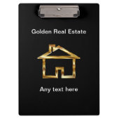 上品な不動産のカスタムのクリップボード クリップボード (正面)