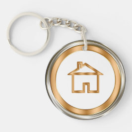 上品な不動産のキーホルダー キーホルダー