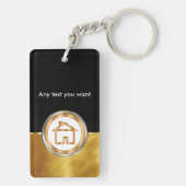 上品な不動産のキーホルダー キーホルダー (裏面)