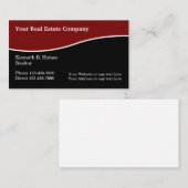 上品な不動産のプロフェッショナル 名刺 (正面/裏面)