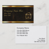 上品な不動産の名刺 名刺 (正面/裏面)