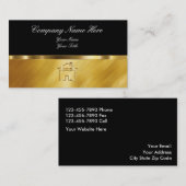 上品な不動産の名刺 名刺 (正面/裏面)