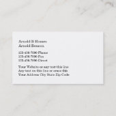 上品な不動産仲介業者の名刺 名刺 (裏面)