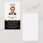 上品な不動産仲介業者フォト名刺 名刺 (正面/裏面)