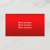 上品な不動産仲介業者ブラック&レッドビジネスカードデザイン 名刺 (裏面)