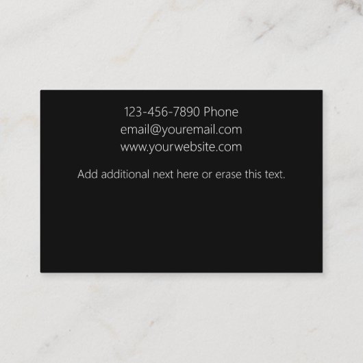 上品な予算の顧客感謝していYous 名刺 (裏面)