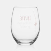 上品な人々が粗末な贈り物を受け取るおもしろい方法 ステムなしワイングラス (裏面)