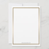 上品な企業のパーティの招待状 招待状 (裏面)