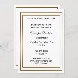 上品な企業のパーティの招待状 招待状