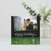 上品な休日は写真カード感謝していしています サンキューカード (スタンド正面)