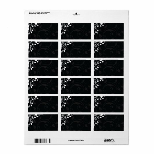 上品な住所 シール (フルシート)