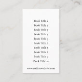 上品な作家名刺 名刺 (裏面)