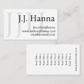上品な作家名刺 名刺 (正面/裏面)