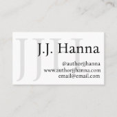 上品な作家名刺 名刺 (正面)