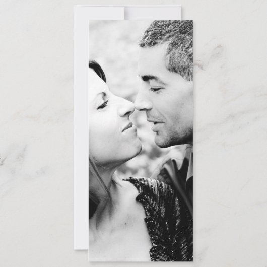 上品な保存日付の結婚式招待状 セーブザデート (裏面)