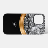 上品な偽クリスタル ビング モノグラム iPhoneケース (裏面横)