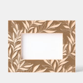 上品な優雅さの葉模様 クラシックな花 レーザー彫刻フレーム (正面)
