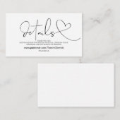 上品な優雅のウェブサイトはエンクロージャカードを詳しく述べます エンクロージャーカード (正面/裏面)