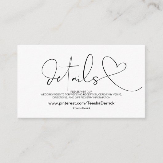 上品な優雅のウェブサイトはエンクロージャカードを詳しく述べます エンクロージャーカード (正面)