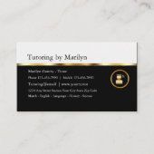 上品な先生の個別指導の名刺 名刺 (正面)