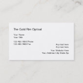 上品な光学名刺 名刺 (裏面)