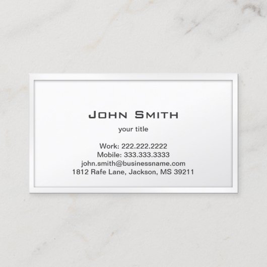 上品な光沢のある歯の歯科用名刺 名刺 (裏面)