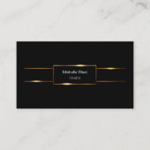上品な光沢不動産仲介業者ポートレート名刺 名刺 (正面)