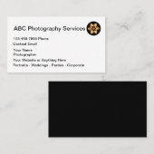 上品な写真サービス写真家 名刺 (正面/裏面)