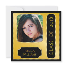 上品な写真枠付き卒業の両面