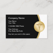 上品な医学の紋章 名刺 (正面)