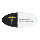 上品な医療スタッフ 名札 (正面)