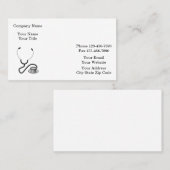 上品な医療 名刺 (正面/裏面)