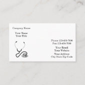 上品な医療 名刺 (正面)