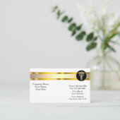 上品な医療 名刺 (スタンド正面)