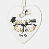 上品な卒業フローラ セラミックオーナメント (左)