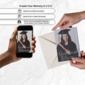 上品な卒業発表写真テンプレート シーズンカード