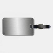 上品な古い車の銀色 ラゲッジタグ (裏面横)